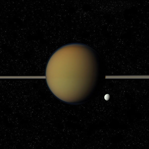 Saturn and Tethys