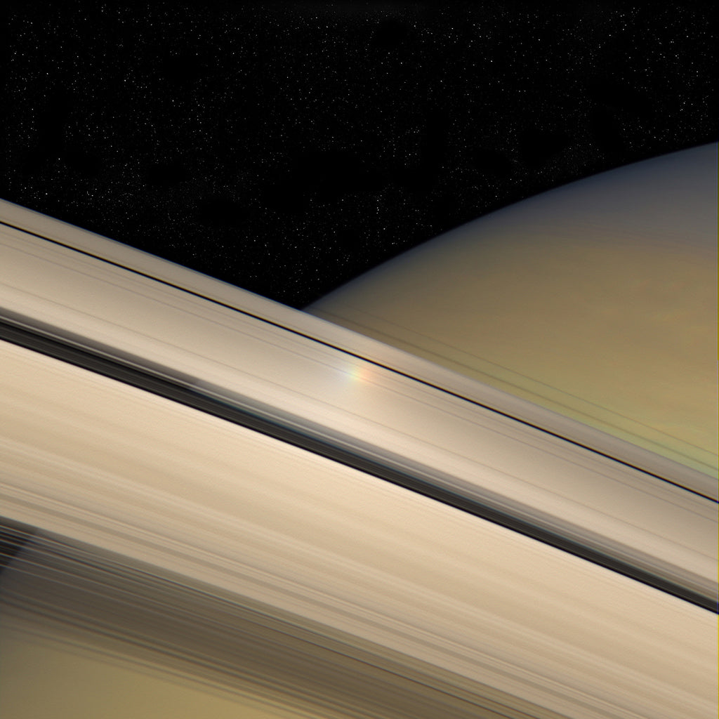 Saturn Rings Rainbow